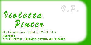 violetta pinter business card