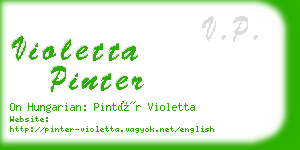 violetta pinter business card